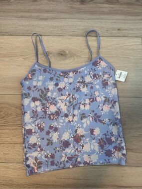 Anthropologie LyreBird Skin Seamless Scoop-Neck Tank Top Camisole NWT L/XL Silky